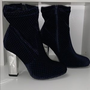 Navy Blue Booties